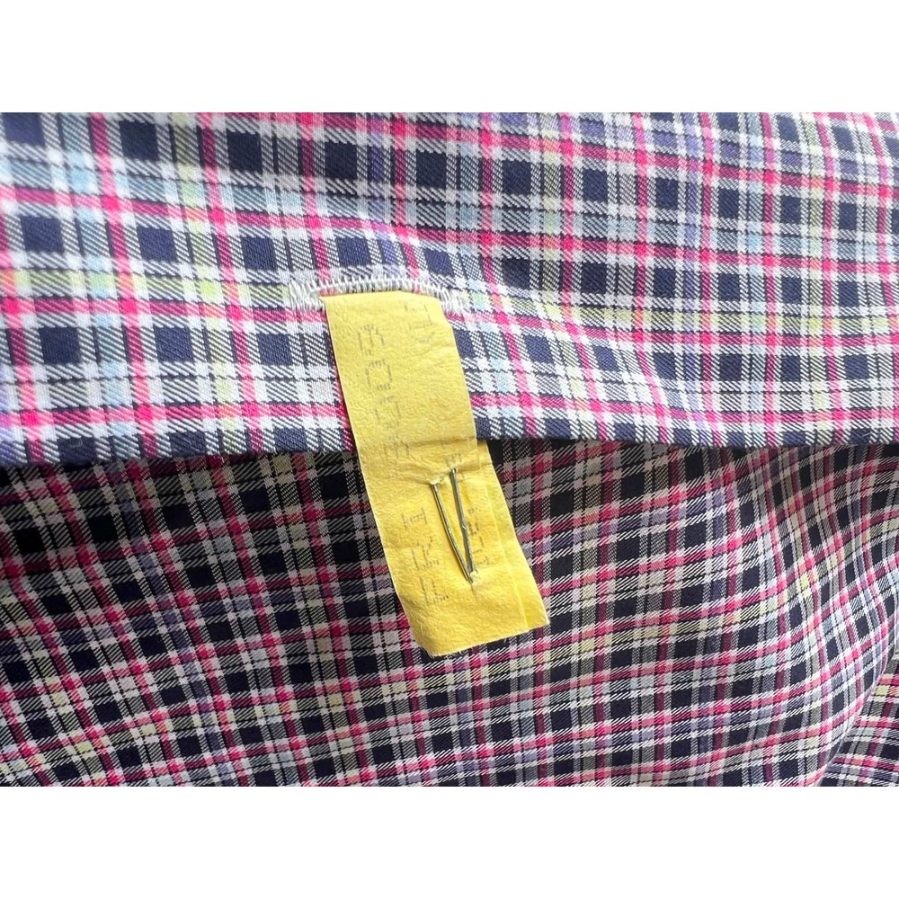 Peter Millar Mens XL‎ Pink Blue Plaid Cotton Stretch Button Down MF18W08CSL - Picture 5 of 7